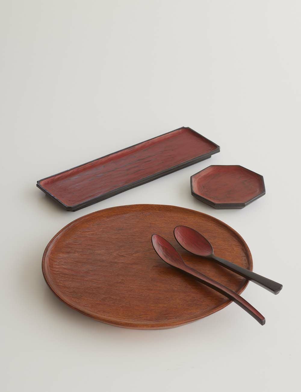 山桜八角皿 小｜フレル | 石見銀山 群言堂オンラインストア