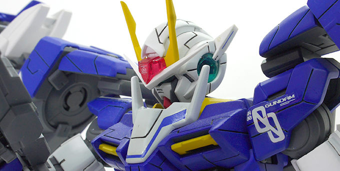 ガンプラ改造】MG ダブルオーライザー【スジ彫り+塗装】 | ポッチの