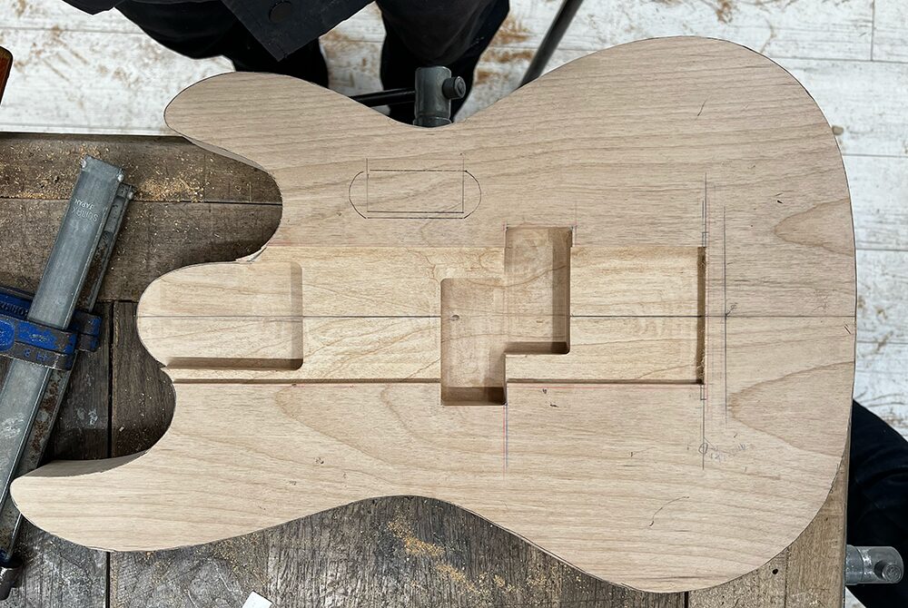 6作目】ネックポケットザグリ：ギタークラフト学校日誌（282