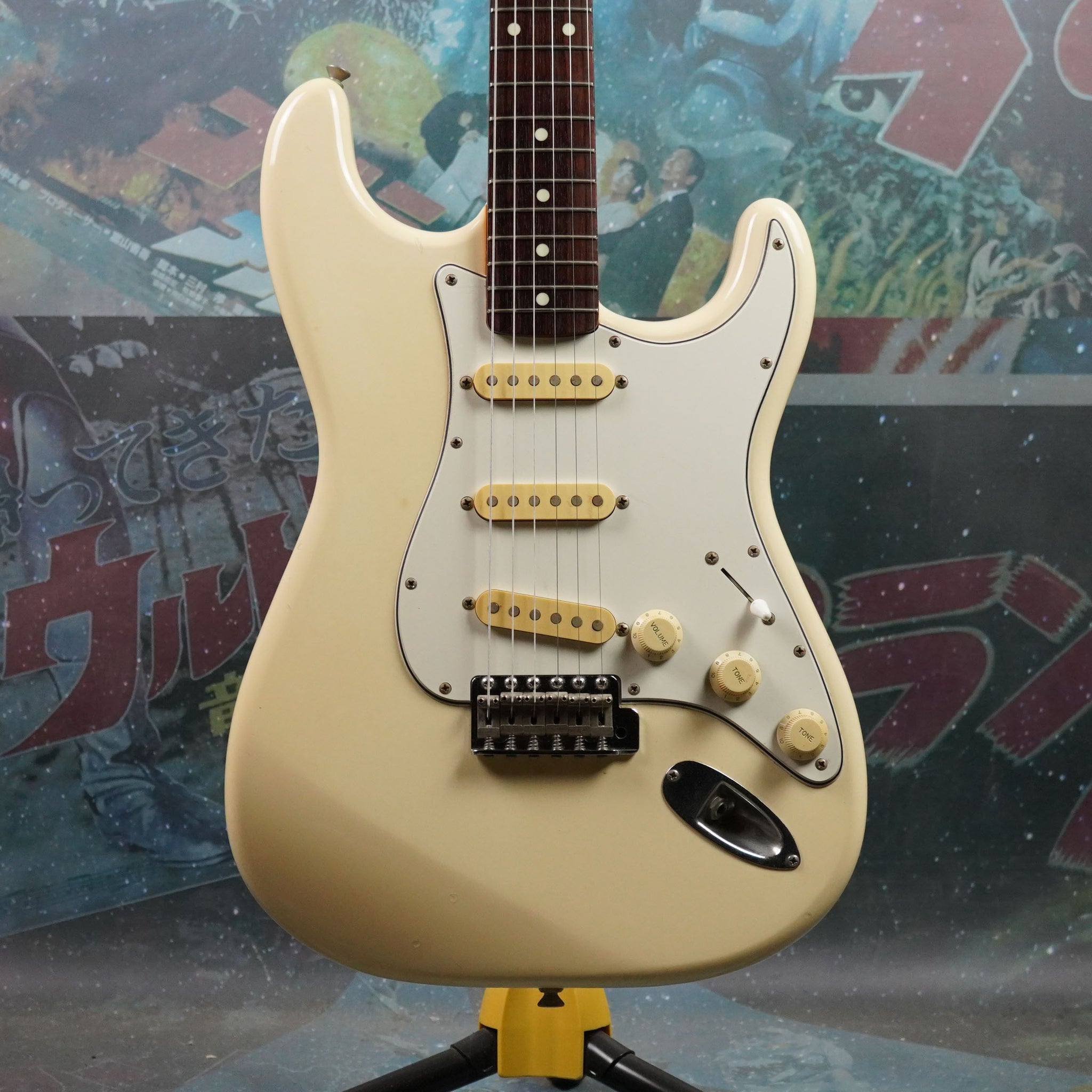 Squier Stratocaster E Serial 1987 White MIJ Japan FujiGen