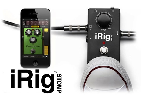 iPhone／iPod touch／iPad用のストンプボックス型ギター／ベース