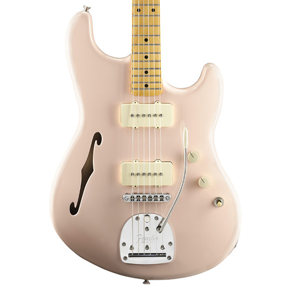 FenderからFホールが施されたオフセットのエレキギター「Pawn Shop