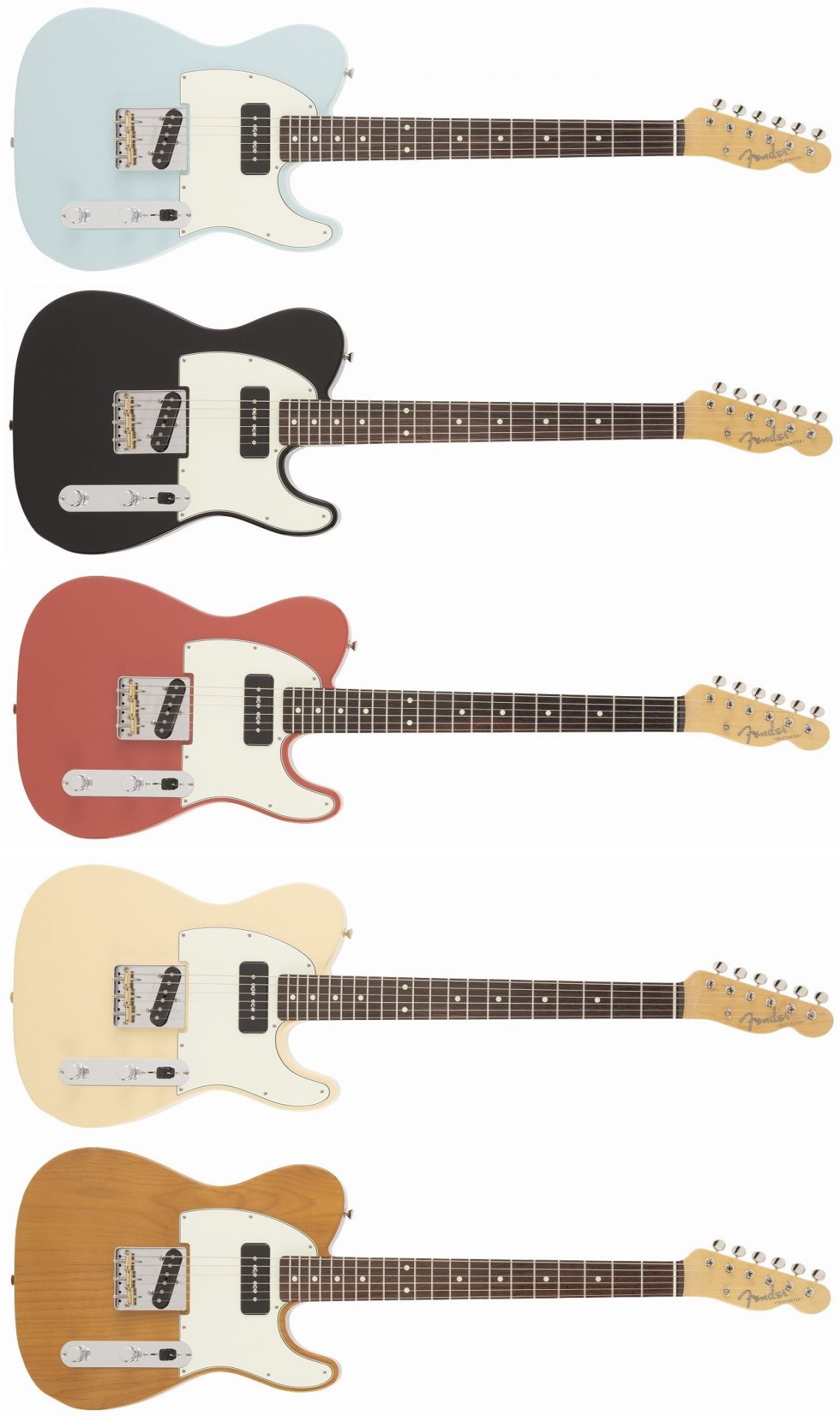 エレキギター】-Fender-フロントにP-90スタイルピックアップを搭載した