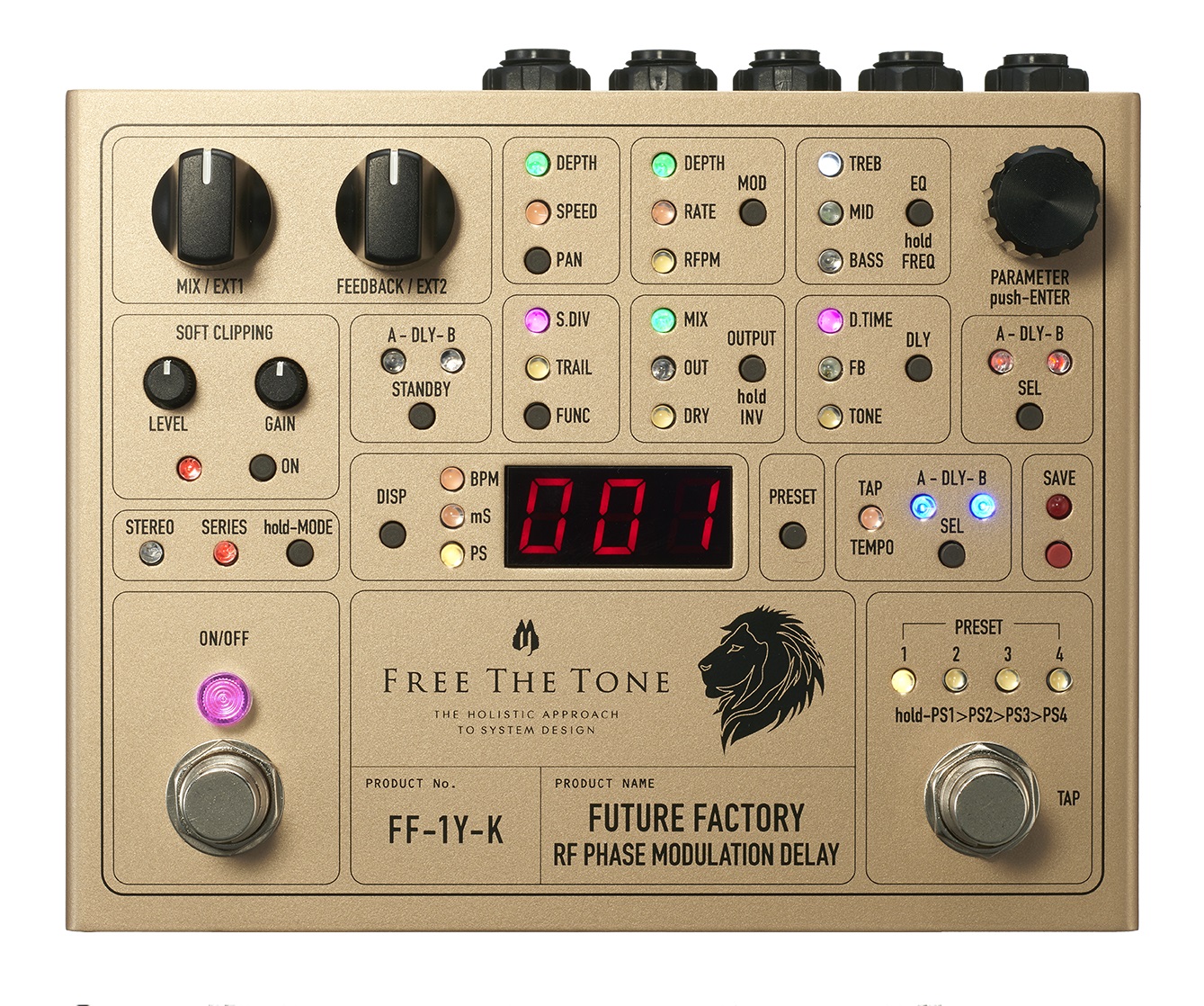 ディレイ】-FreeTheTone-モジュレーション機能搭載デジタルディレイ