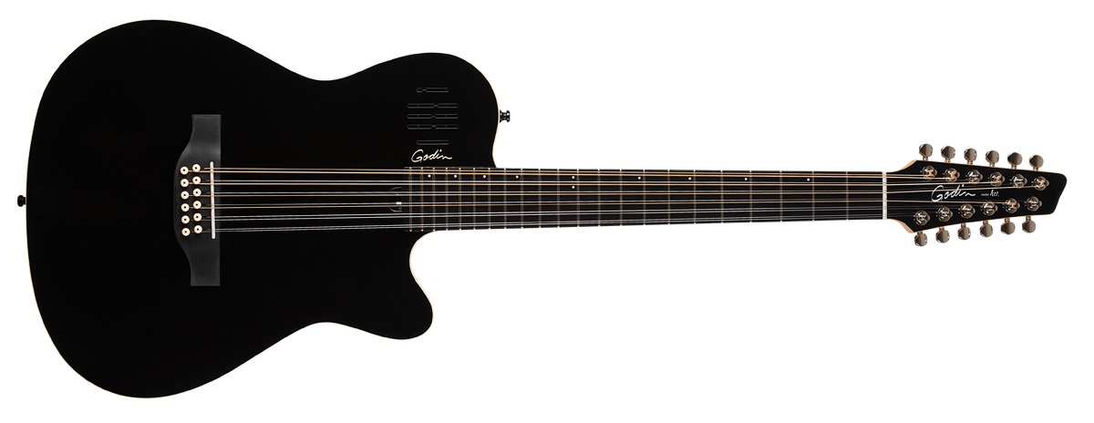NAMM2020:エレアコギター】-Godin-ブラックカラーが印象的な12弦