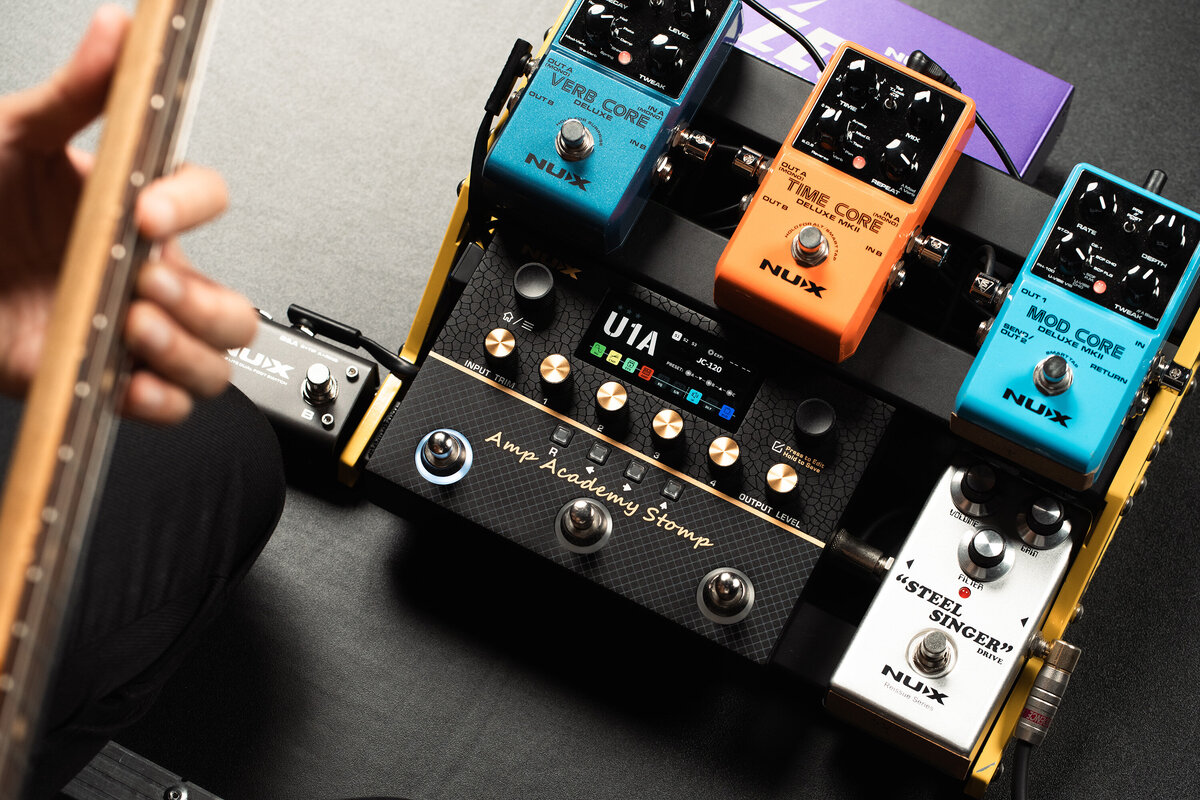 NUX Amp Academy Stomp｜多機能アンプモデラー | ギタセレ（Guitar