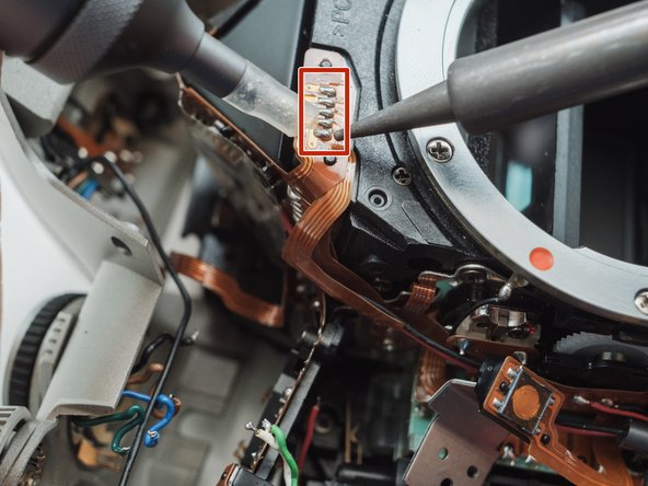 Pentax ZX-5n Mirror Drive Lever Replacement - iFixit Repair Guide