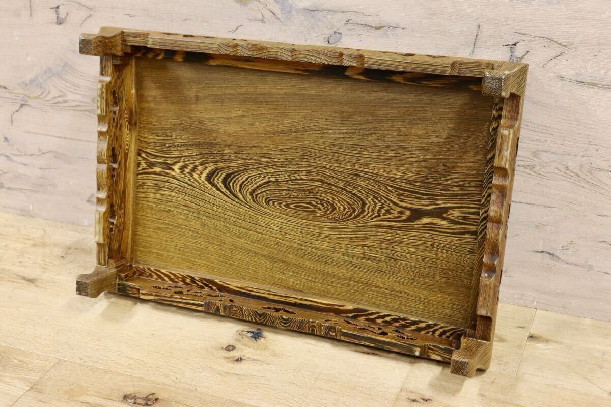 GMHH317A○鉄刀木 タガヤサン 花台 飾り台 床の間 和風 木製 盆栽台