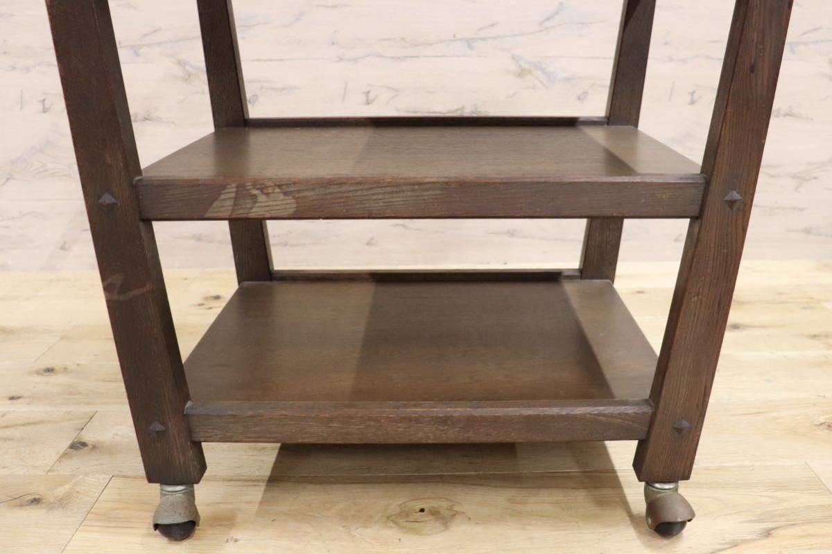 GMGK214○神戸家具 永田良介商店 キャスターワゴン キッチンワゴン