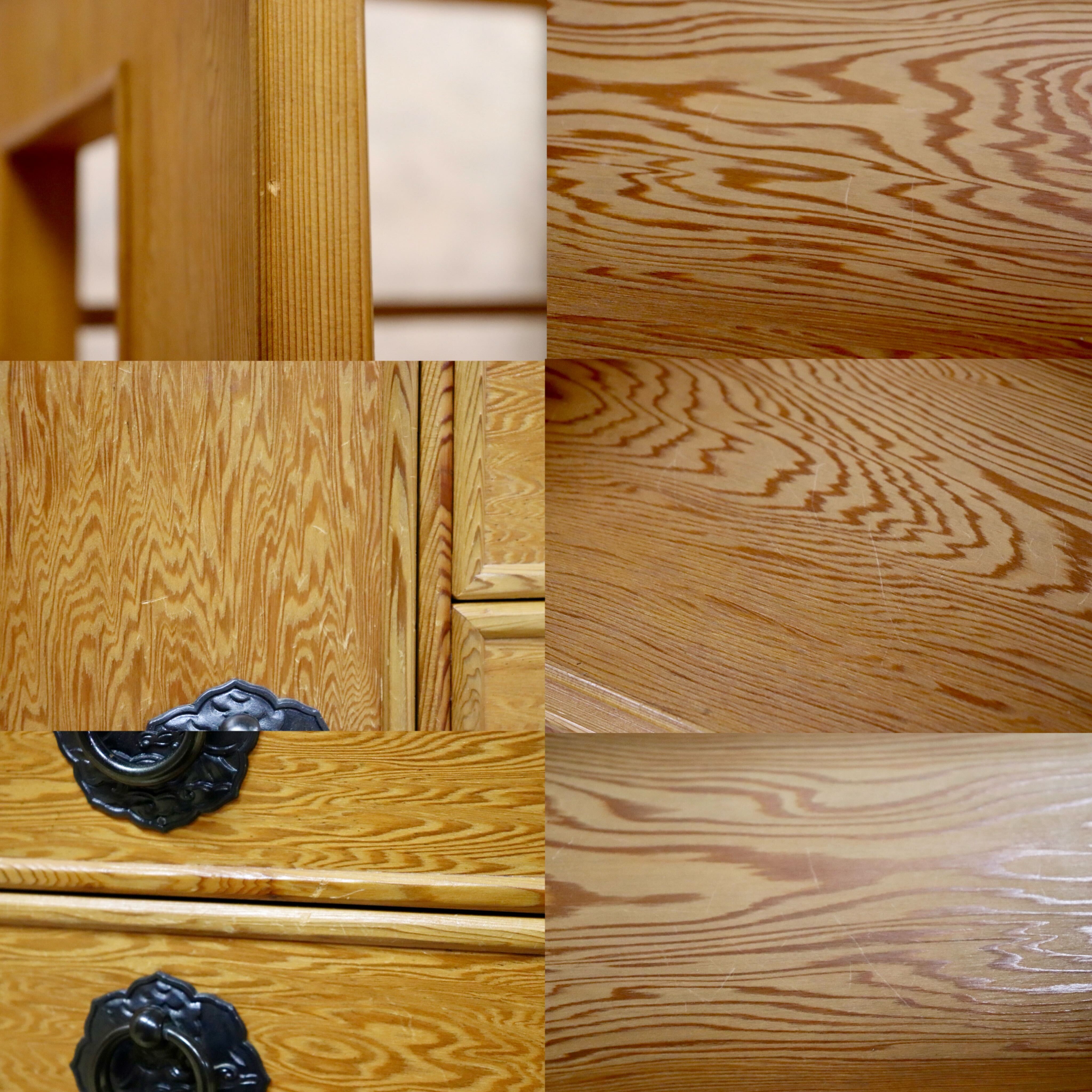 GMHH226A○世界遺産屋久杉 茶棚 飾り棚 茶箪笥 サイドボード リビング