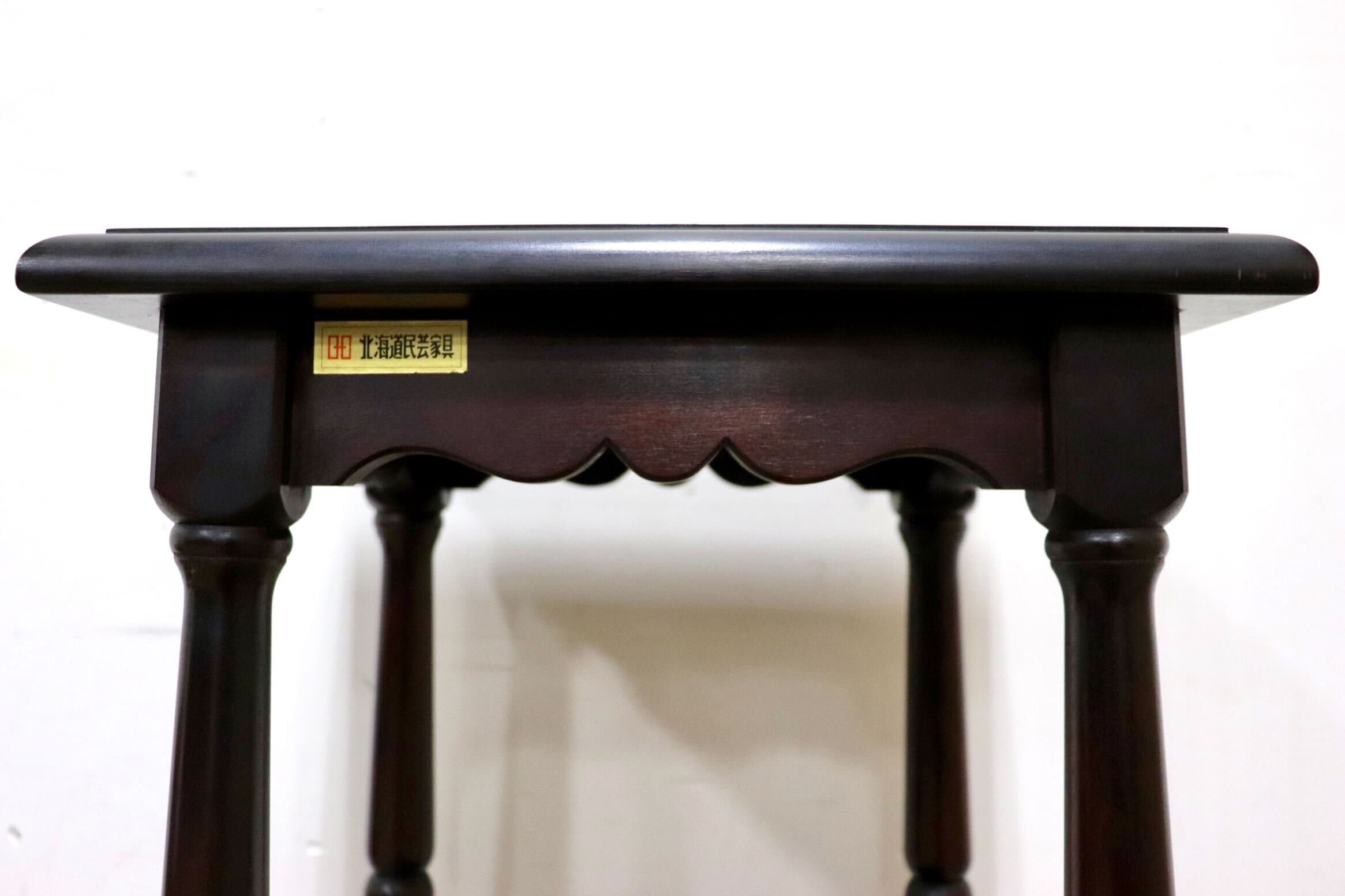 GMHH231○北海道民芸家具 サイドテーブル 花台 飾り台 ナイトテーブル