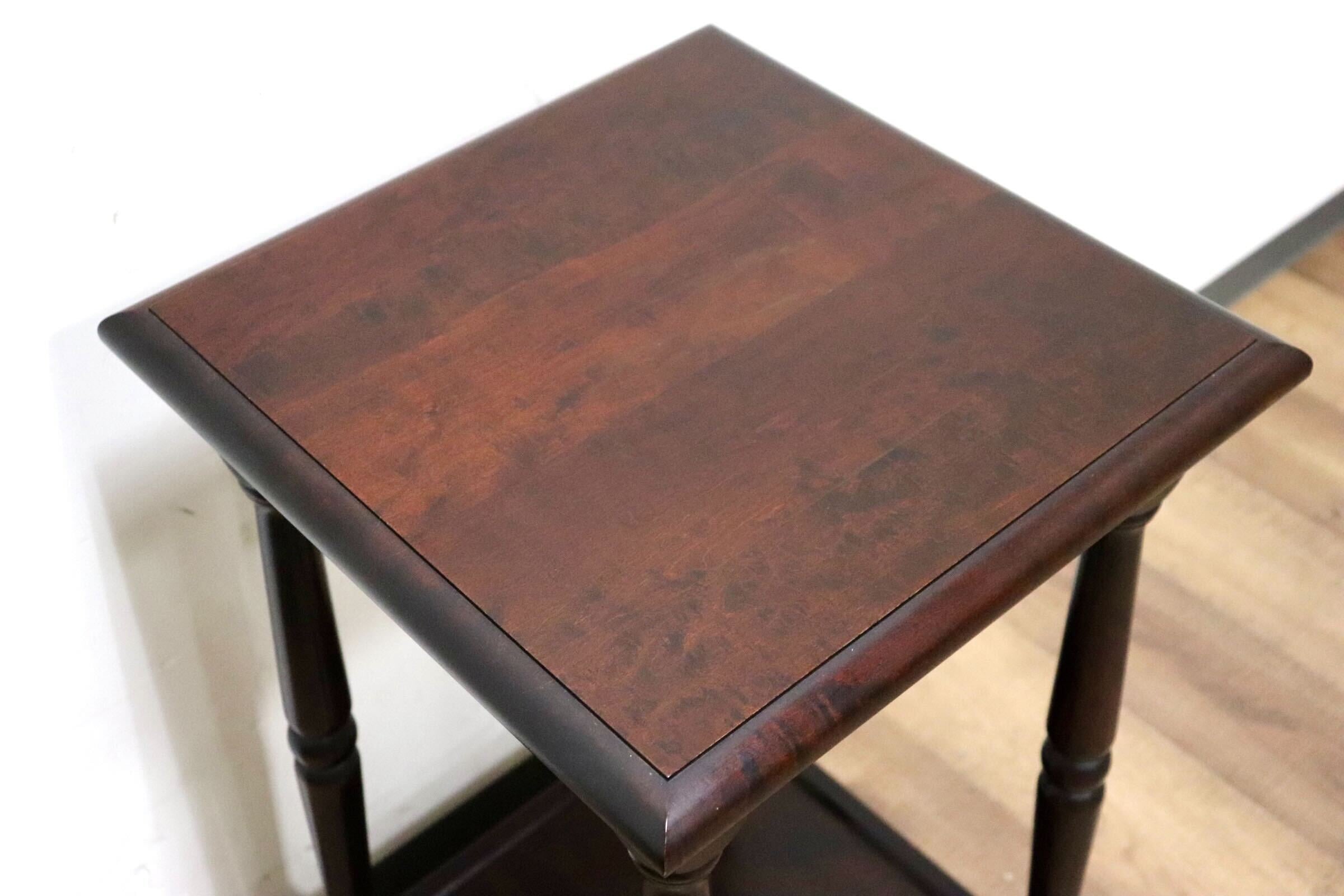 GMHH231○北海道民芸家具 サイドテーブル 花台 飾り台 ナイトテーブル