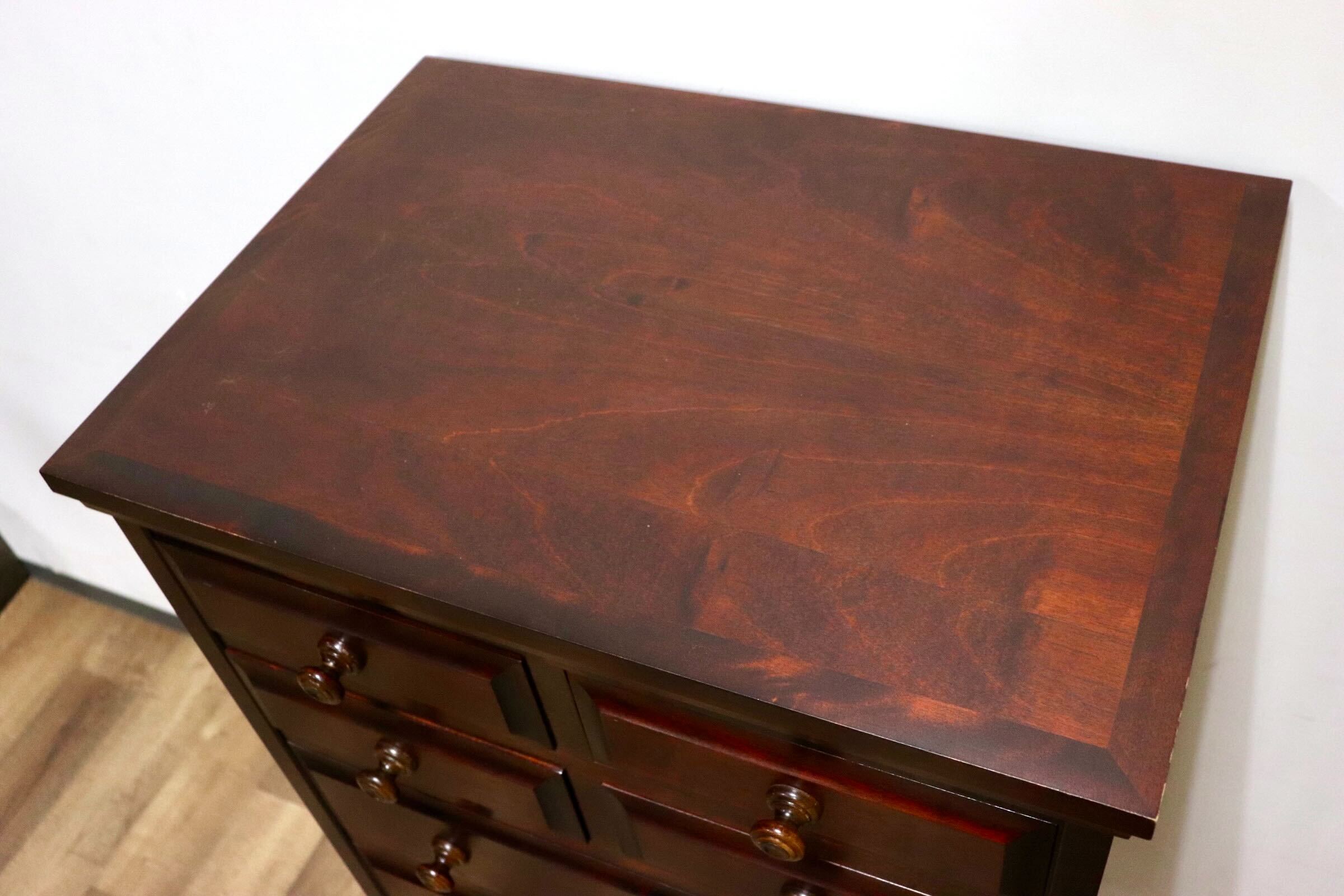 GMHH126B○北海道民芸家具 7段チェスト ハイチェスト タンス 整理箪笥