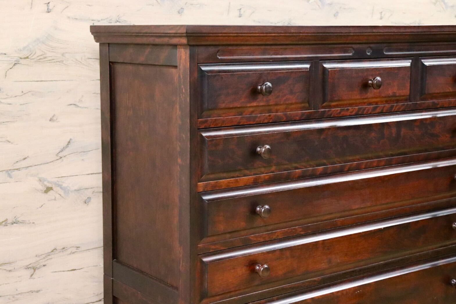 GMGS252○神居民芸 7段チェスト 整理箪笥 整理タンス 衣装箪笥 樺材 和