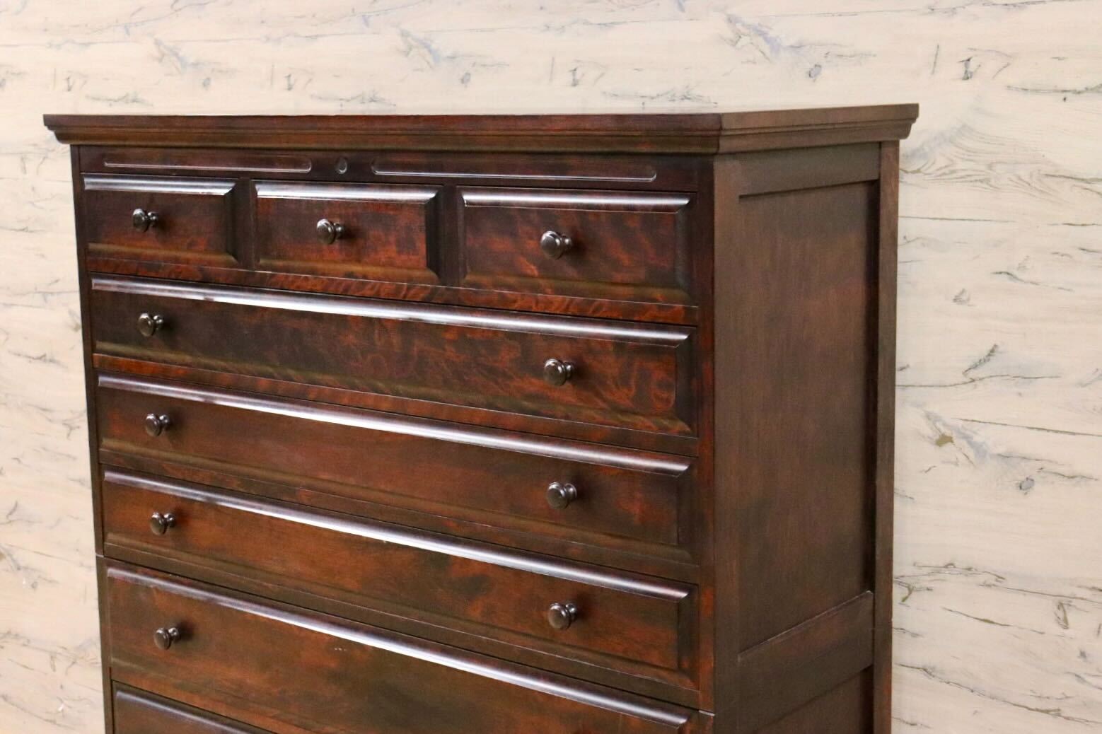 GMGS252○神居民芸 7段チェスト 整理箪笥 整理タンス 衣装箪笥 樺材 和