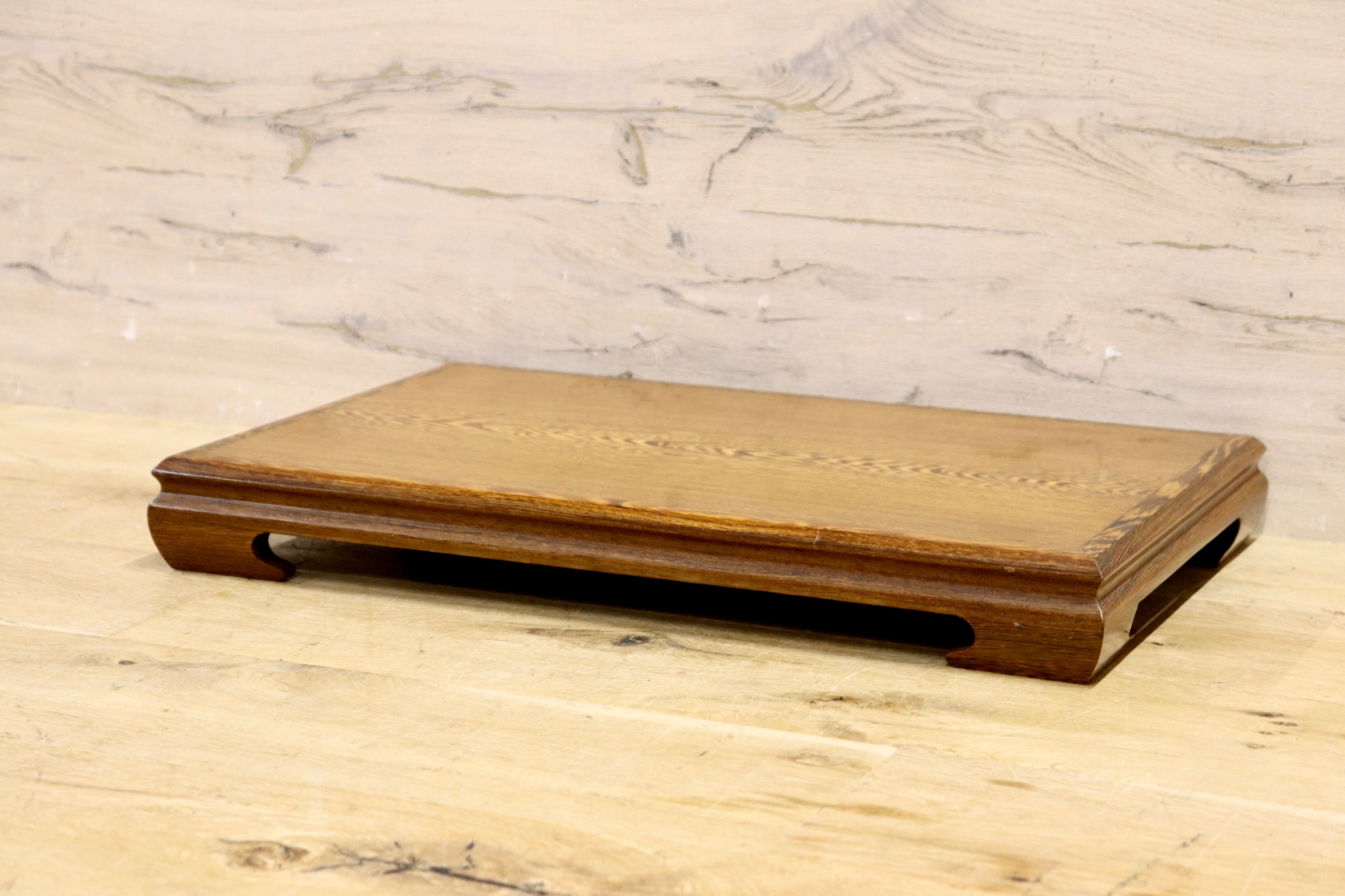 GMIH95A○鉄刀木 タガヤサン 花台 飾り台 床の間 和風 木製 唐木 盆栽