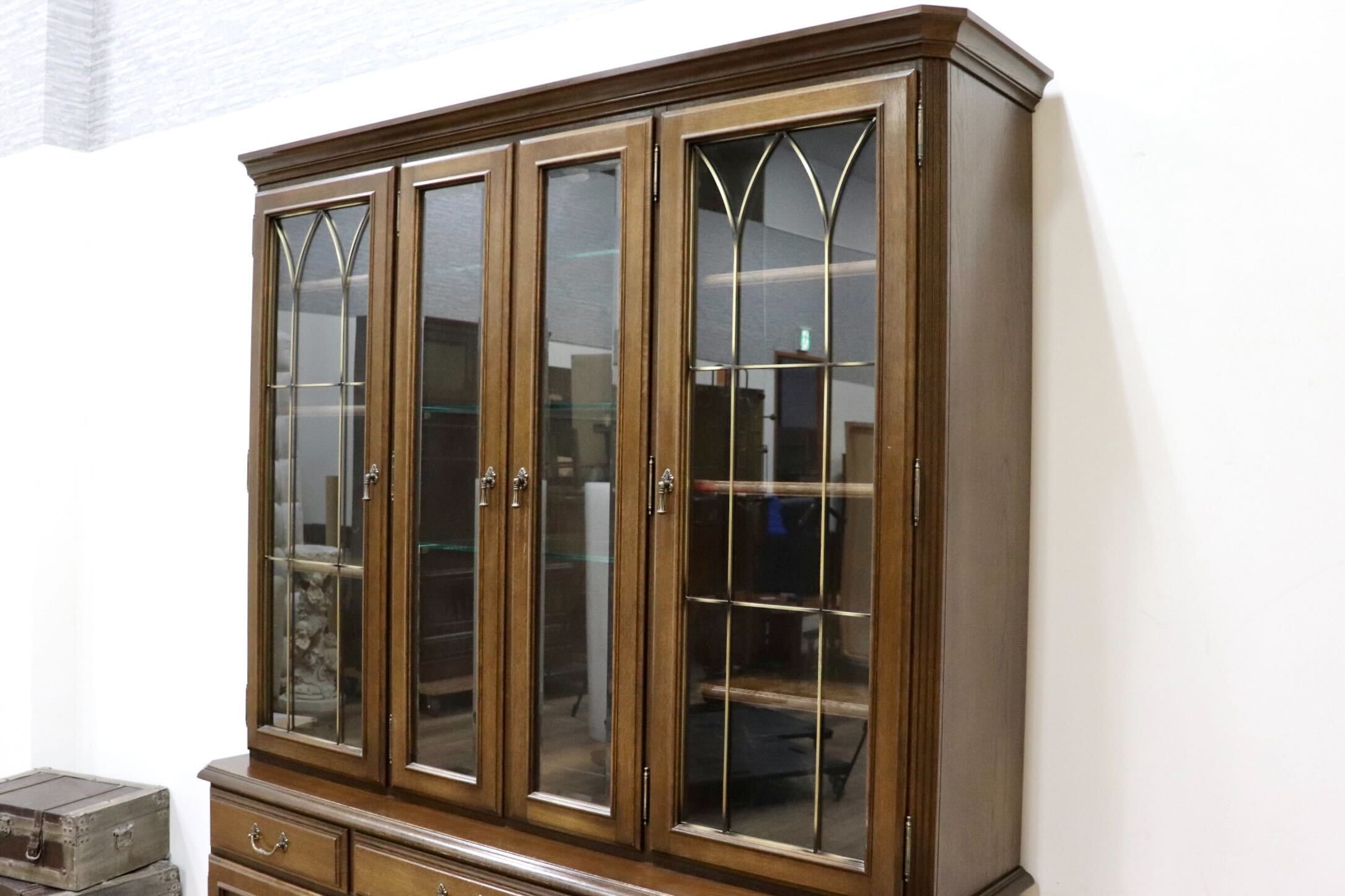 カリモク】ドマーニ クイーンズライフ 飾り棚 カップボード 書棚 美品