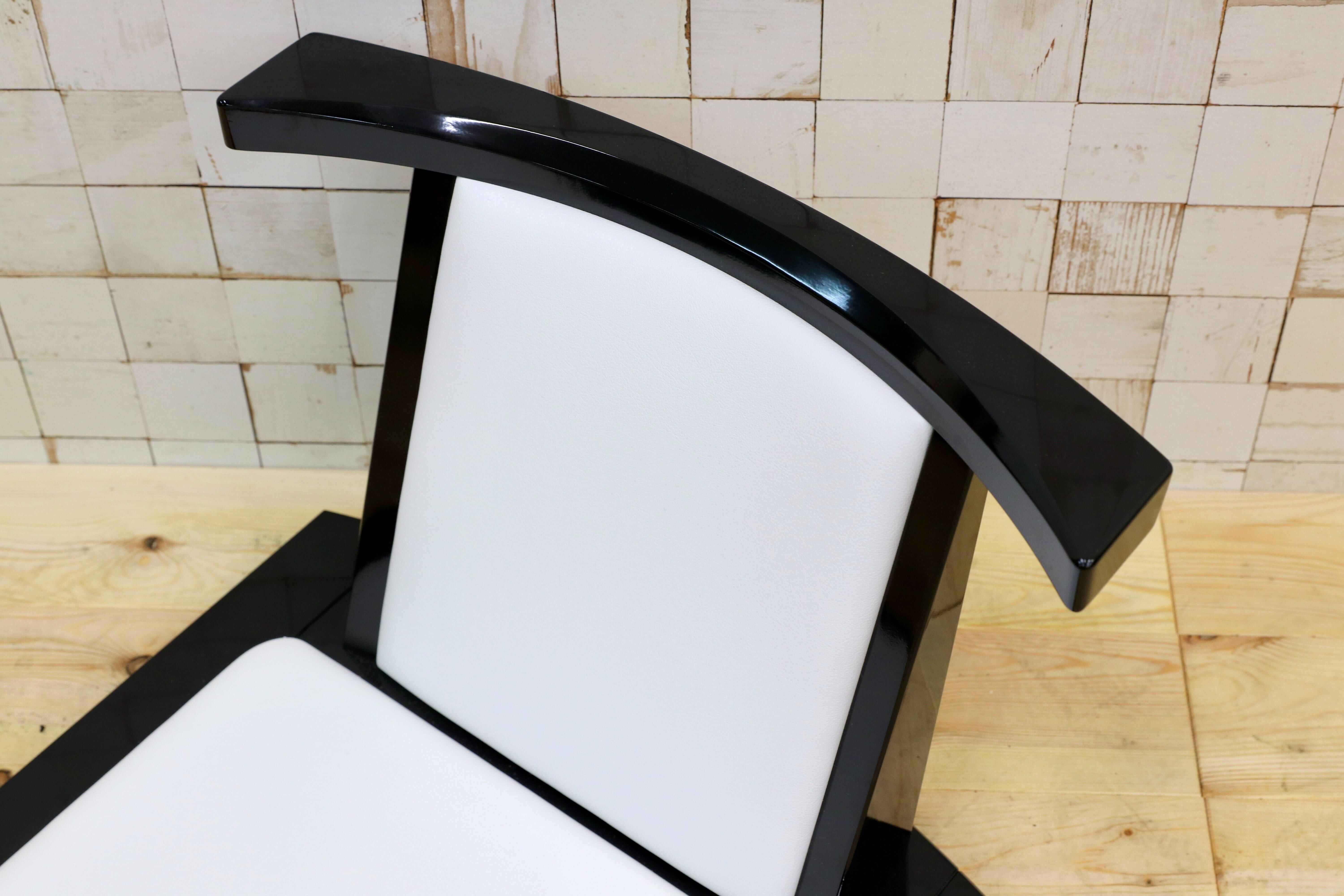 GMHO35○モリシゲ / MORISHIGE 水葉 座椅子 白 合皮 レザー 低座椅