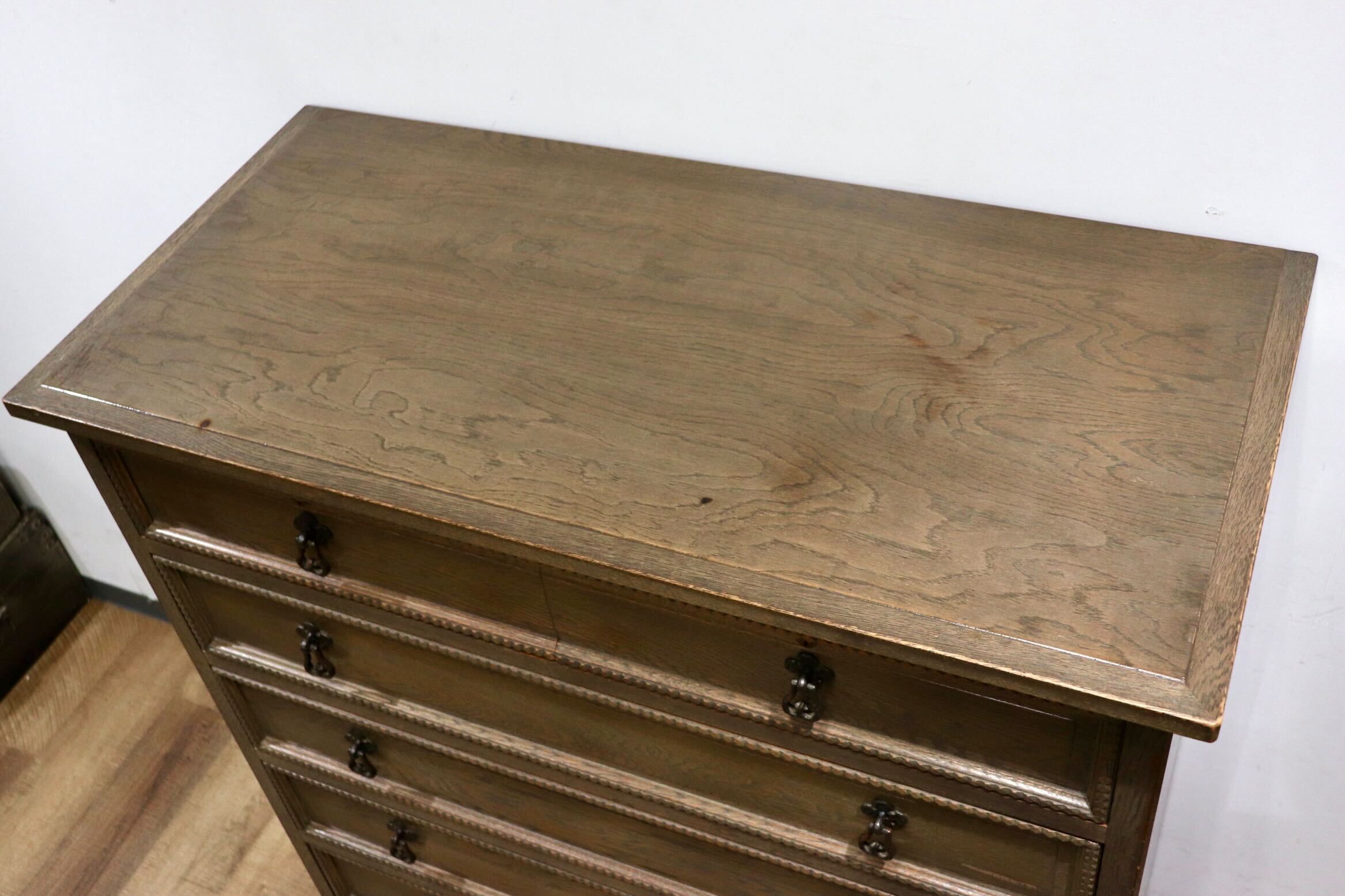 GMHK615○神戸家具 洋家具 6段チェスト 整理タンス 収納家具 彫刻