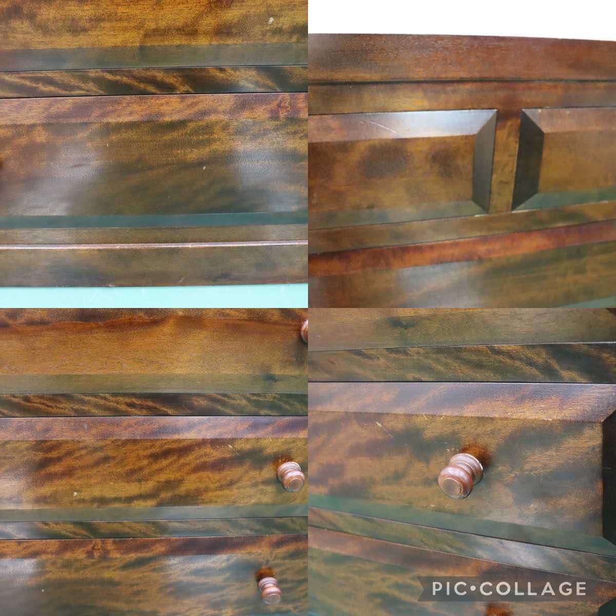 GMFT28○松本民芸家具 D型 6段チェスト 整理箪笥 整理タンス 収納棚