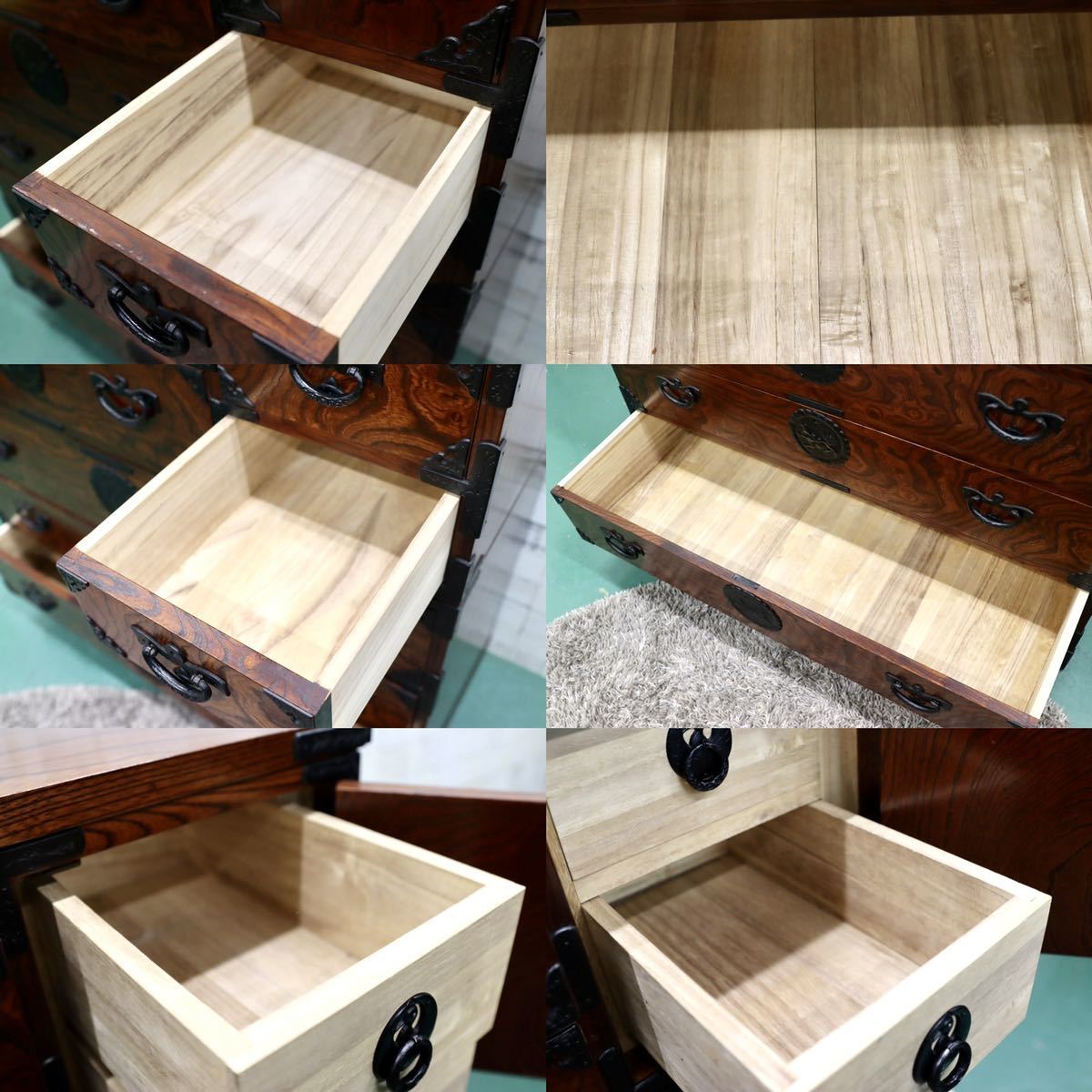 GMFT428○岩谷堂箪笥 整理箪笥 チェスト 伝統工芸 和家具 欅材 最高級