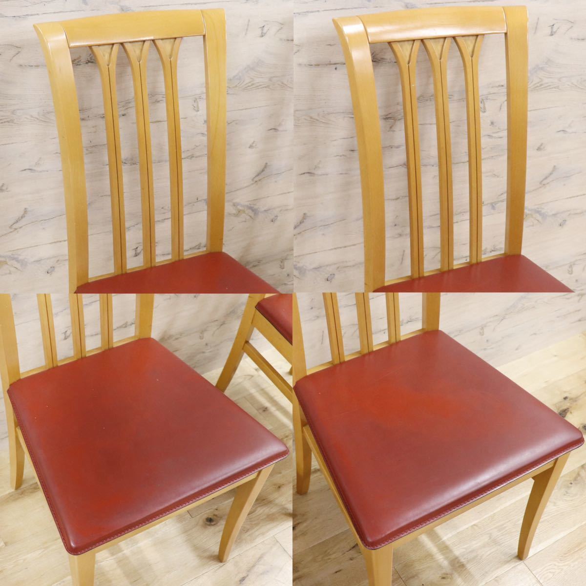 GMFK831A○IDC大塚家具 イタリア製 ダイニングチェア 椅子 2脚セット