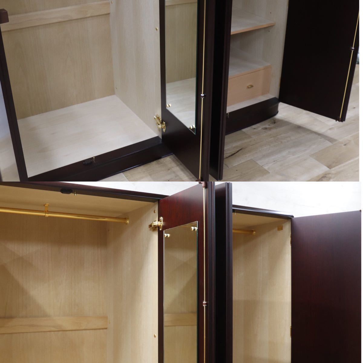 GMEK375○松創 最高級 ワードローブ 洋服箪笥 洋ダンス IDC大塚家具 参考