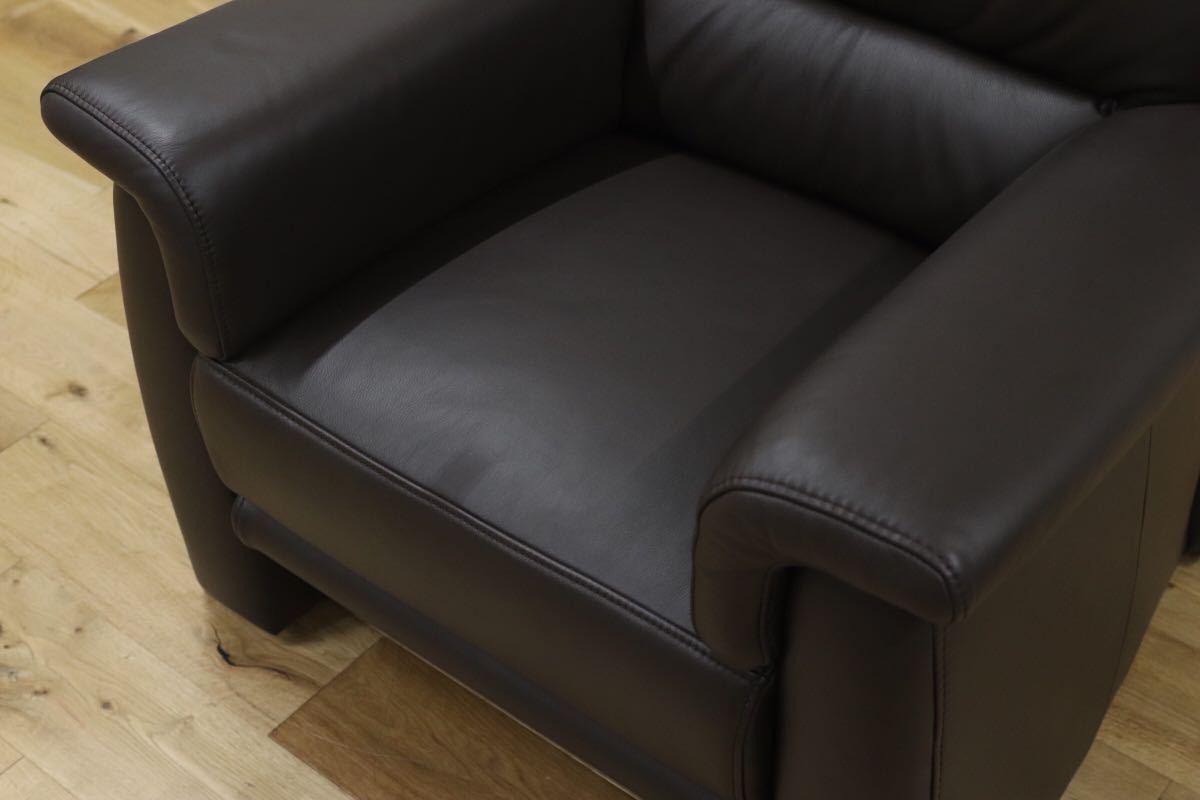 GMEH55○himolla / ヒモラ ベルク 1人掛けソファ シングルソファ 総革