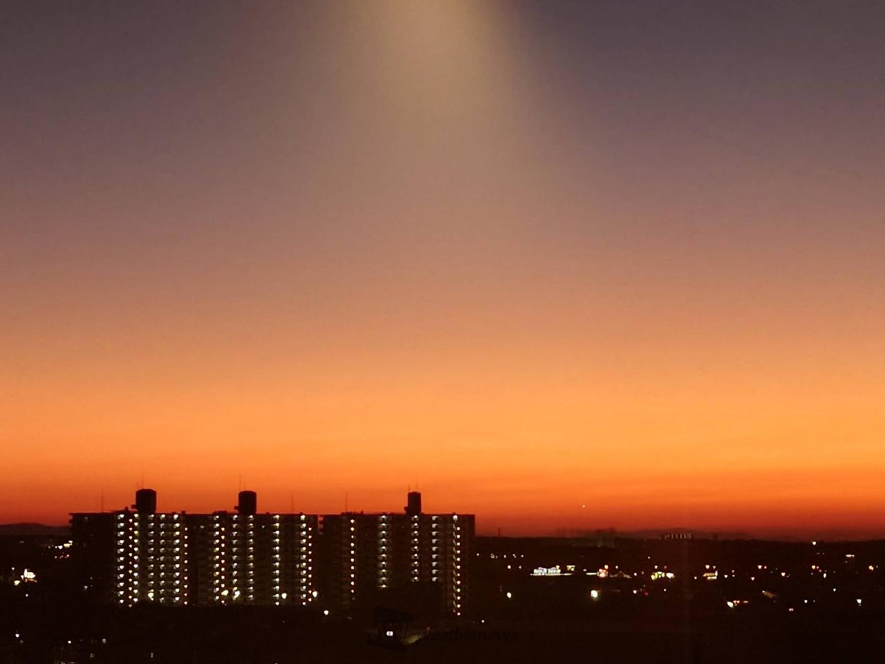 夕焼け写真館 注目の空の写真 ウェザーニュース