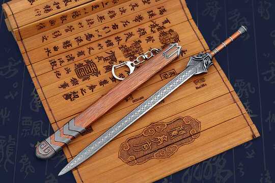 古代中国剣モデル - 合金武器おもちゃ＆キーチェーン