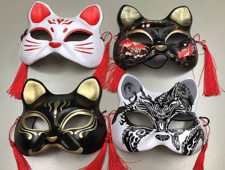 狐面・鬼面・和面から各種キャラクターのお面など種類豊富｜全国発送
