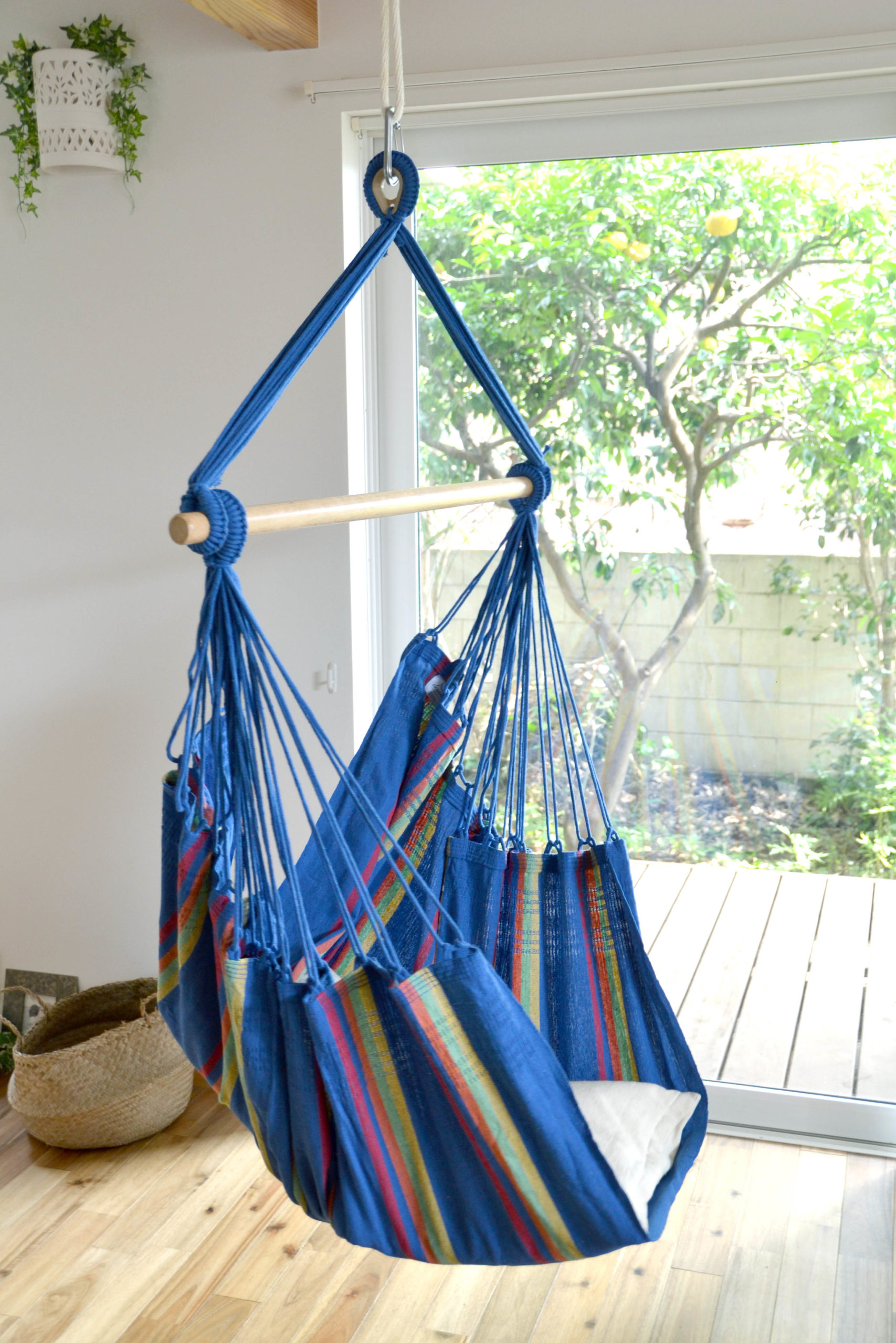 ブラジリアンハンモックチェア 「クラシックブルー」 ハンモックの専門