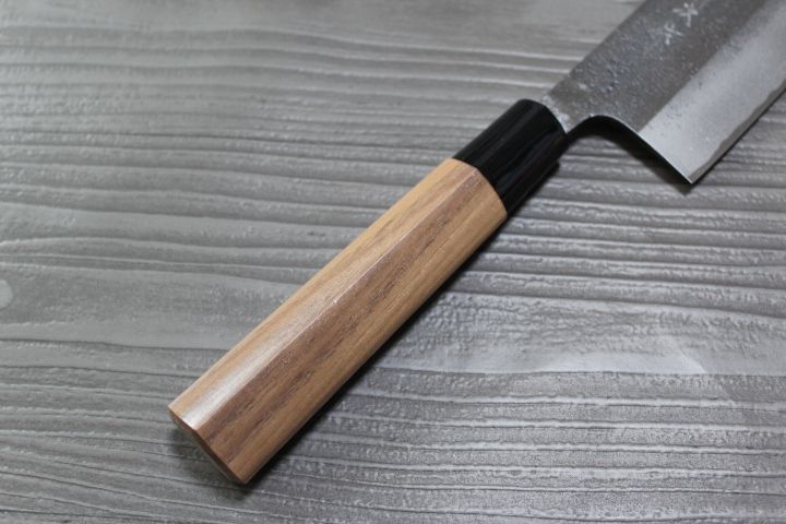 黄授褒賞受賞 伝統工芸士 藤下新次 作 厚打ち 霞仕上げ 西型菜切り包丁