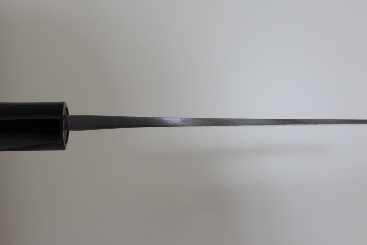 黄授褒賞受賞 伝統工芸士 藤下新次 作 厚打ち 霞仕上げ 三徳 165mm