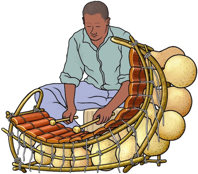 110日目∞ 9月10日 世界のひょうたん楽器 その1「打楽器」 by 丸黄うり