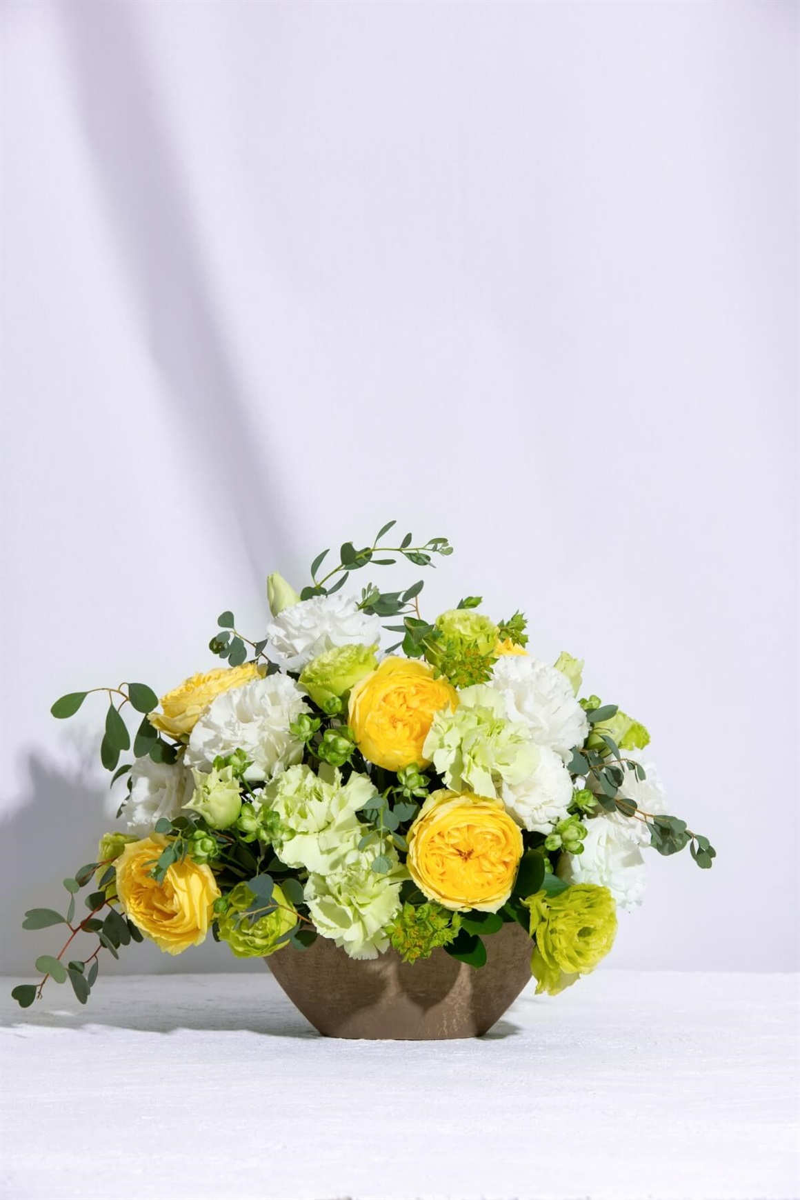 長寿祝い アレンジメント イエロー系 | 花のギフト通販なら花百花