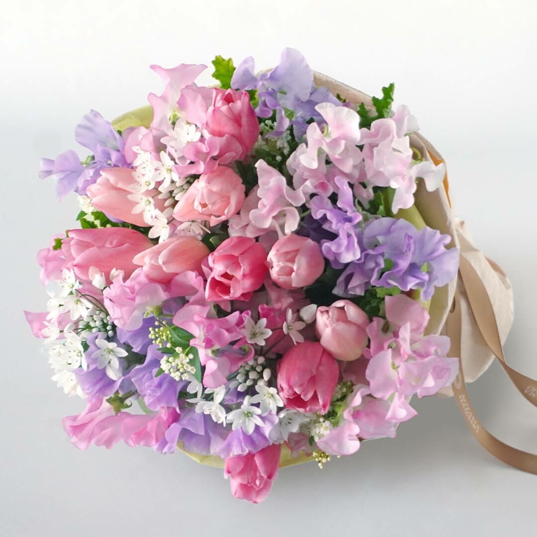 お好みの本数指定】ピンクのラナンキュラスの花束｜青山花茂本店