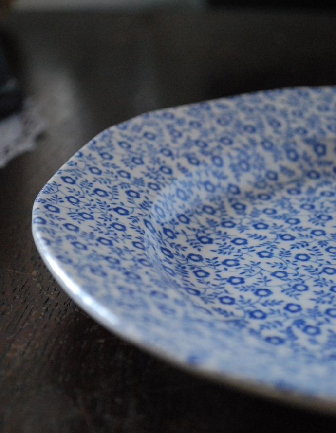 バーレイ社のプレートS 19cm（ブルーフェリシティ）(n1-230