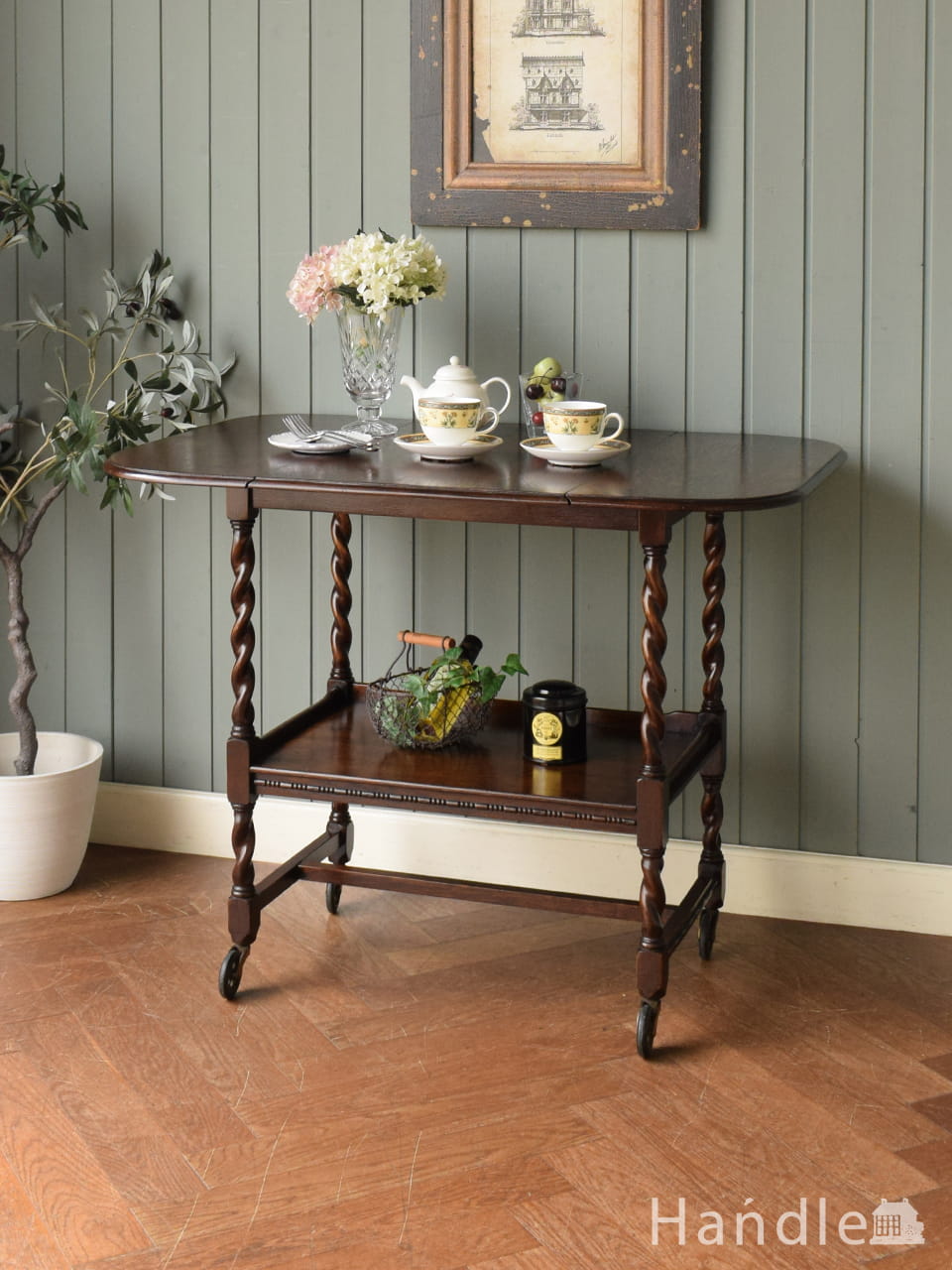 1940年代のアンティーク トロリー （ワゴン）(k-547-f)｜アンティーク家具