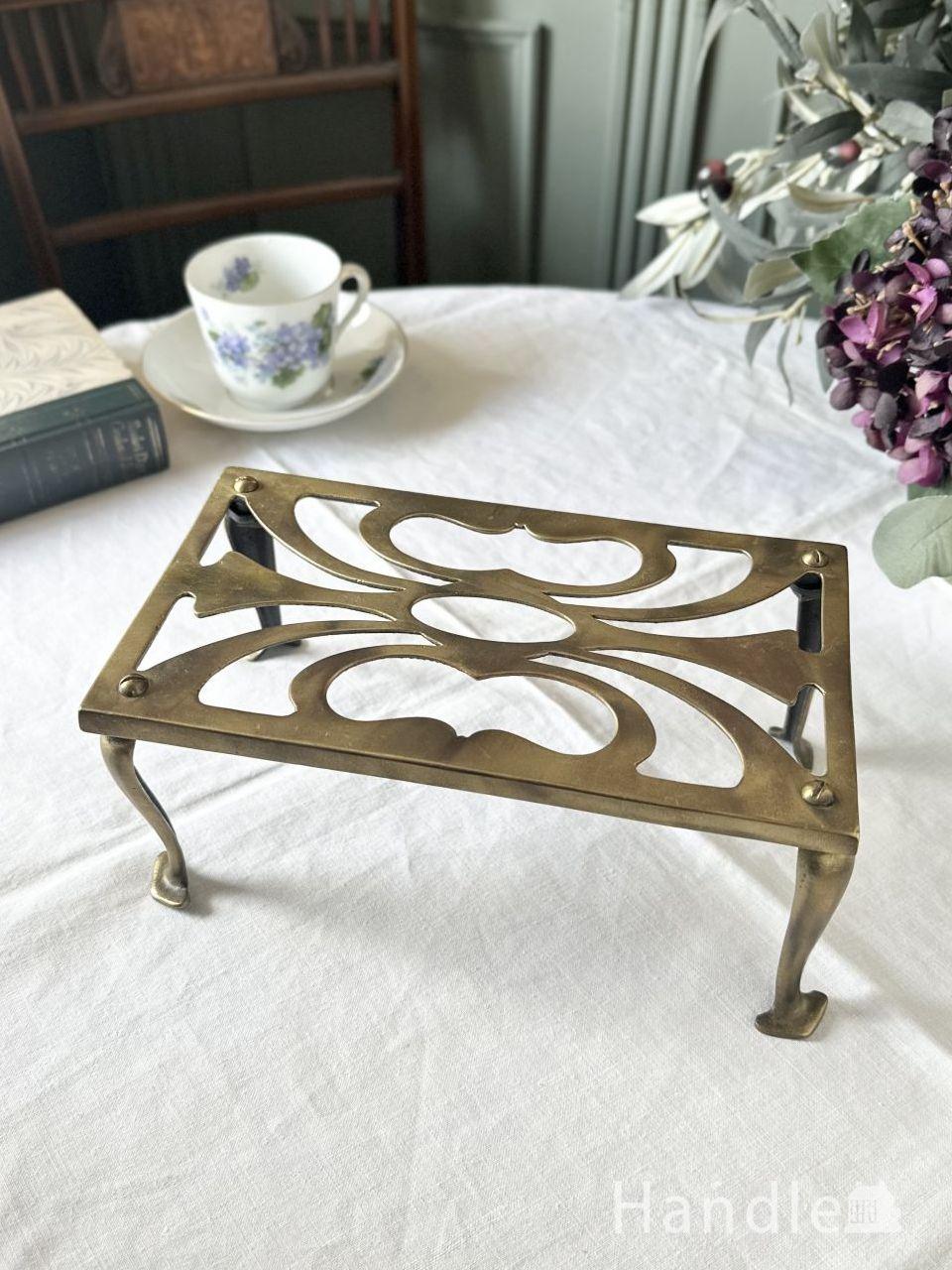 イギリス ポットスタンド シルバー 鍋敷き イギリス ポットスタンド