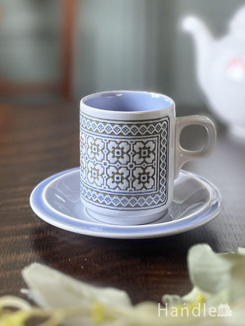 英国のアンティーク陶磁器、クラウンスタッフォードシャーのトリオ(d