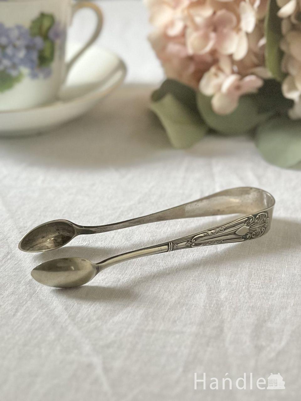 シェフィールドの美しいティースプーン、英国アンティークの銀の