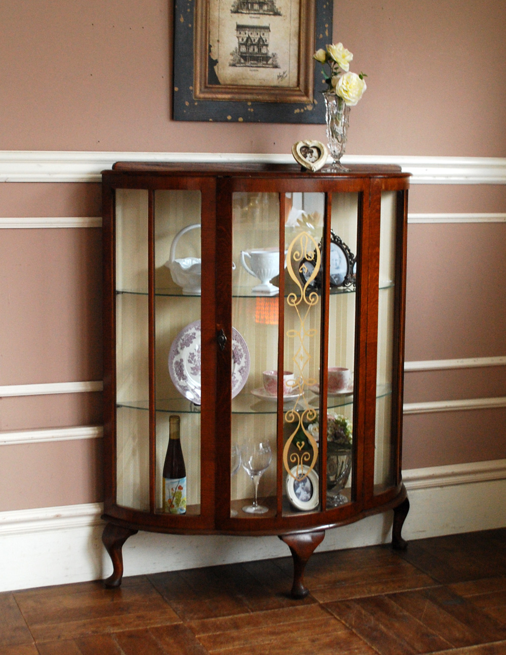 イギリスからやってきたショーケース、アンティークのガラス