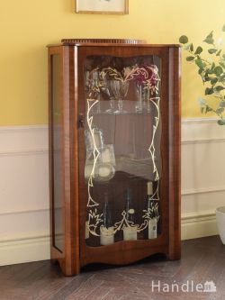 再入荷】グランシュマン 木製ガラス扉 収納キャビネット アンティーク