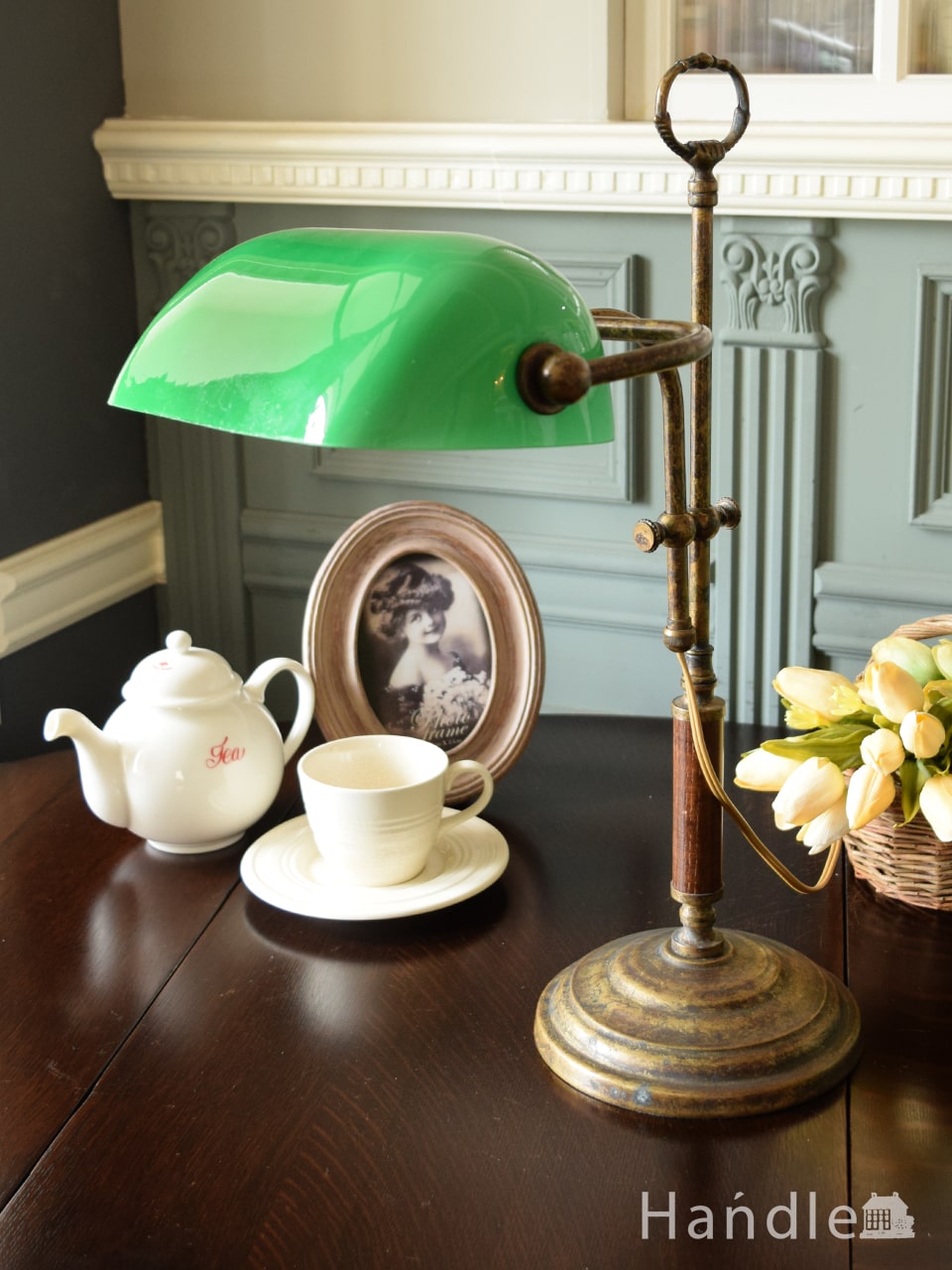 1960年代のアンティーク デスク ランプ （アングルポイズ・オレンジ