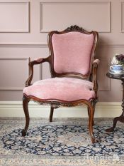 1940年代のアンティーク チェア(1Pソファ)(j-446-c)｜アンティーク