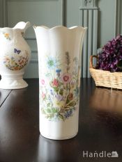 アンティークガラスの美しい花瓶、イギリスで見つけたガラスのフラワー