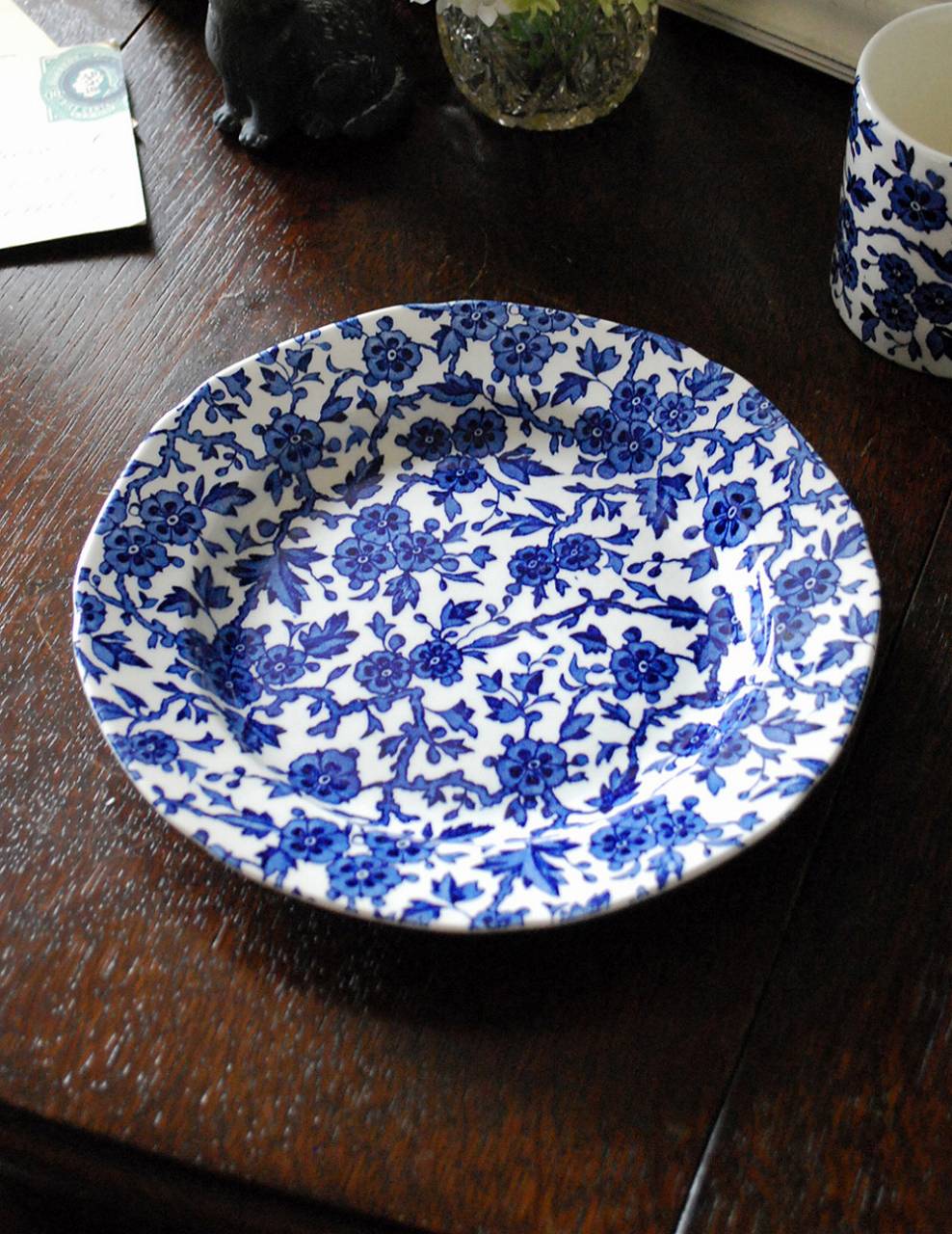 英国バーレイ社の食器、ブルーアーデンのサンドイッチトレイ(n1-204