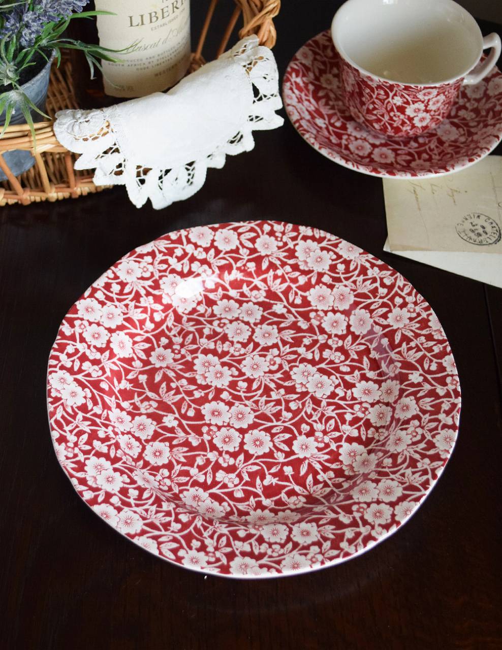 限定販売！英国バーレイ社のおしゃれな食器、 限定キャリコ柄の