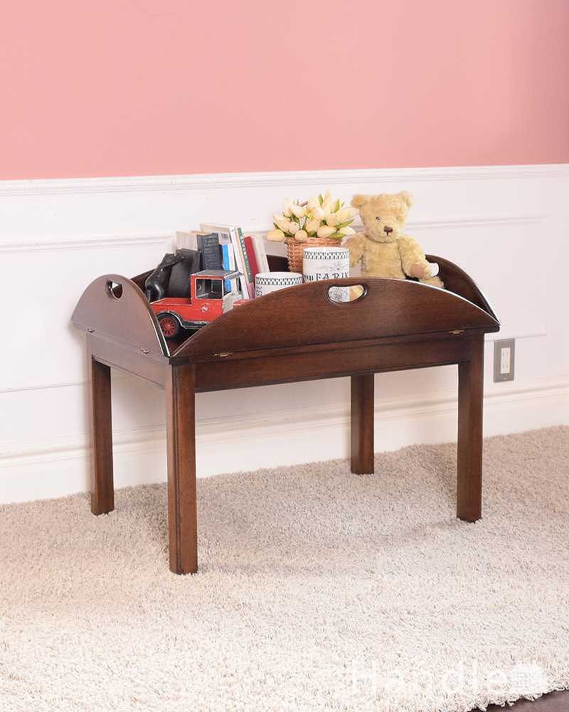 イギリスのアンティーク家具、伸張式コーヒーテーブル（バタフライ